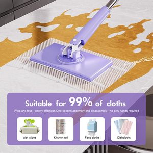 Mop in Microfibra Multifunzionale con Clip Automatica, Formato Piccolo, Sostenibile, Facile da Usare, per Pulizie Domestiche - Product Image 3
