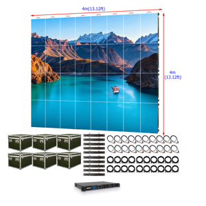 Écran LED extérieur 4x4 P3.91, panneau LED pour événements, haute luminosité, panneau LED de location 3.9mm, mur - Product Image 1