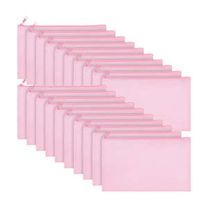 Customized cotton zipper <b>makeup</b> <b>bag</b> with fashionable and environmentally friendly logo, solid color and pink <b>makeup</b> <b>bag</b> - Product Image 4