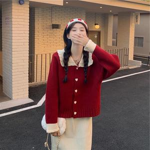 Wholesale Women Knitwear Sweater High Quality <strong>Ladies</strong> Long Sleeve Button <strong>Cardigan</strong> for Girls <strong>Christmas</strong> Sweater - Product Image 2