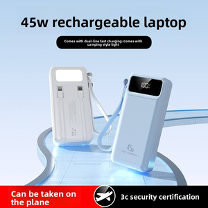 Nuevo Cargador Portátil con Logotipo Personalizado, Tipo-C, Carga Rápida Bidireccional de 22.5W, 10000mAh, con 4 Cables Integrados - Product Image 2
