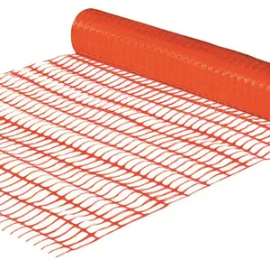 1m X 50Y Orange Plastic Safety Mesh Fence Naranja Malla De Seguridad REDLINE