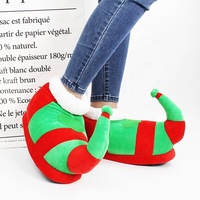 Flip Flops Plüsch Bunte Teen Santa Claus Weihnachts schuhe Wasch bare Damenschuhe Hotel Hausschuhe