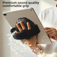 Support de tablette multifonction rotatif à 360° en ABS avec haut-parleur intégré, pliable et réglable pour iPad et smartphone