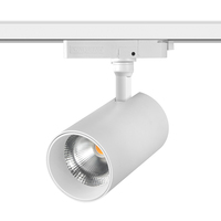 Projecteur sur rail sans scintillement à LED COB 15W triphasé de haute qualité, directement de l'usine