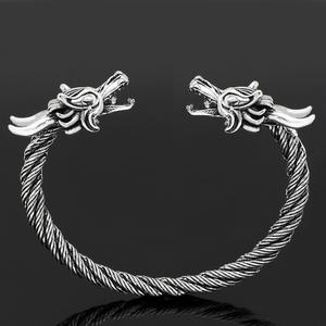 Dragon Celtique Viking Rétro Européen Américain pour Bracelet pour Homme Accessoire Classique en Alliage Réglable Bicolore pour Anniversaires - Product Image 5