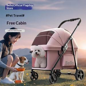<span class=keywords><strong>Poussette</strong></span> pour animaux de compagnie Bello pour chats et chiens - Pliable, portable, petit chariot pour usage extérieur - Product Image 4