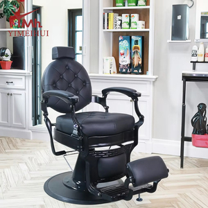 Modern Luxury Retro Styling <strong>Salon</strong> Furniture Vintage Barber Chair with Reclining Feature for Barbershop <strong>Equipment</strong> - Product Image 2