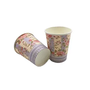 kağıt fincan kahve 6.5 oz Suppliers-Üst satış özelleştirilmiş sıcak kahve fincanı tek kullanımlık 8 oz kağıt kapaklı kupa