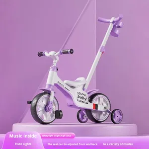 Bicicleta 6 en 1 para Niños Pequeños con Manillar de Empuje, Bicicleta de Equilibrio para Niños de 1 a 7 Años, Bicicleta Multifuncional para Bebés con Frenos - Product Image 4
