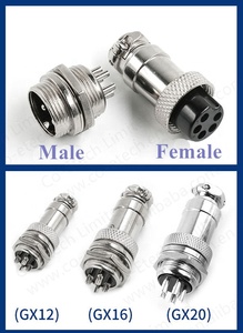 Conector de Aviación GX20, Enchufe Circular Eléctrico de 20 mm, Macho y Hembra, de 2/3/4/5/6/7/8 Pines - Product Image 6
