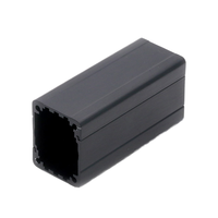 Boîtier d'alimentation en aluminium sablé CNC de précision OEM sur mesure, services de fraisage, électroérosion à fil et brochage, finition noire