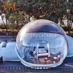 La bolla gonfiabile commerciale ospita la stanza di campeggio trasparente gonfiabile per divertimento
