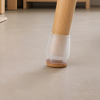 Protections de pieds de meubles en silicone, coussinets de sol anti-rayures, antidérapants, silencieux, réduction du bruit pour bureau, chaise, dortoir