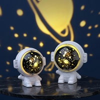 Projecteur de veilleuse astronaute rotatif avec musique apaisante, 3 modes de changement de couleur, lampe rechargeable USB pour cadeau pour enfants