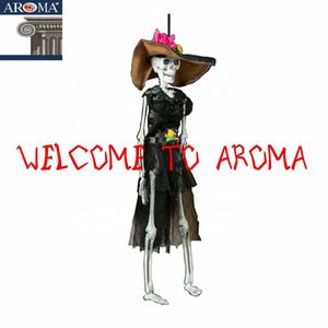 Halloween jour de la mort décor femme squelette fantôme en jupe maison hantée fête suspendus accessoires en plastique modèle ARW17-2 - Product Image 3