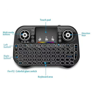 I10 New Arrival Fly Air chuột bàn phím không dây wechip 2.4 Gam BT kép mini điều khiển từ xa cho Smart TV box PC i10 - Product Image 3