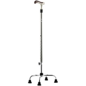 Bastón de cuatro patas Jipetal de aleación de aluminio con altura ajustable para ancianos, ayuda para la movilidad. - Product Image 2