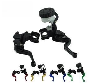 Cilindro Maestro de Freno CNC Universal para Motocicleta, Bomba Hidráulica de 7/8" (22mm), Ensamblaje de Embrague Ajustable Tipo Cuerno de Vaca - Product Image 2