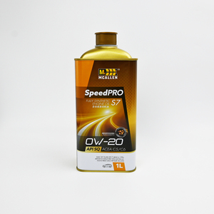Boîte métallique oblongue de 1L avec couvercle à vis pour huile moteur, conteneur vide pour huile lubrifiante, impression personnalisée possible. - Product Image 5