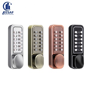 <span class=keywords><strong>Serrure</strong></span> de porte <span class=keywords><strong>à</strong></span> <span class=keywords><strong>code</strong></span> <span class=keywords><strong>mécanique</strong></span> sans clé en alliage de zinc haute sécurité, avec bouton poussoir numérique - Product Image 5