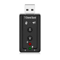 7.1 External USB Sound Card USB zu Jack 3.5mm Headphone Audio Adapter Microphone Sound Card For Mac Win Computer Android Linux