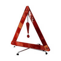 Triangle de signalisation routière réfléchissant SMASYS - Sécurité d'urgence, pliable, flexible, en acier galvanisé