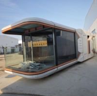 Maisons préfabriquées en capsules fabriquées en usine, bureaux modernes isolés pour l'extérieur, conteneurs habitables, hôtels mobiles en capsule, parcs hôteliers