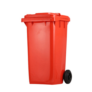 Outdoor <b>Plastic</b> Waste Bins 120L Rectangular Thickened With <b>Wheels</b> For Outdoor Use - Product Image 3