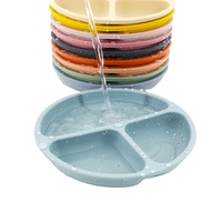 Fabrication en usine, prix compétitif, ensemble de vaisselle pour bébé en silicone de qualité alimentaire résistant à la chaleur, sans BPA, accessoires de sevrage