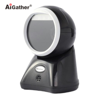 Nouveau lecteur de code QR filaire USB avec puce de décodage, scanner de bureau facile à utiliser, scanners de codes-barres pour supermarchés avec normes CE FCC ROHS