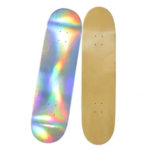 전문 스케이트 보드 데크를위한 레이저 로고가있는 7 플라이 캐나다 메이플 7.5 "8.25" 8.5 "의 맞춤형 스케이트 보드 데크