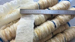 30-75มม. หนังหมูอบแห้งโคเชอร์ฮาลาลได้รับการรับรองสำหรับการเกษตรโชริโซ<span class=keywords><strong>ไส้กรอก</strong></span>ฮอทด็อกไส้กรอกกรอบการเตรียมซาลามี่ - Product Image 2