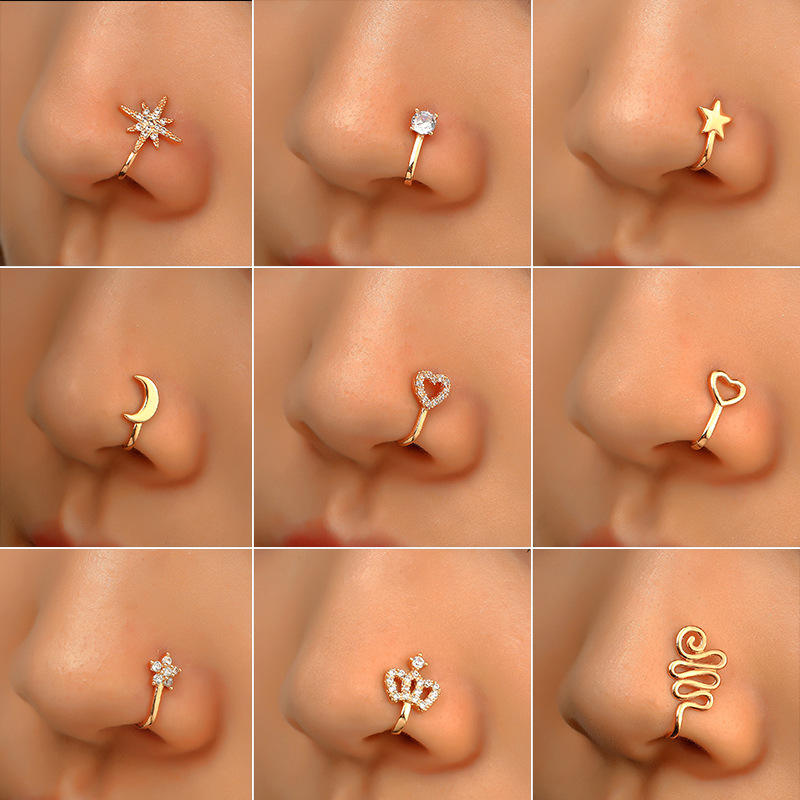 Nose Piercing Naak Ki Bali Design Nose Piercing Naak Ki Bali Gold