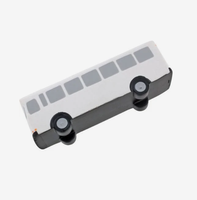 Pelota Antiestrés de Espuma PU con Forma de Autobús Metropolitano, Logotipo Personalizado, Juguete Promocional para Aliviar el Estrés, Regalo para Publicidad de Transporte