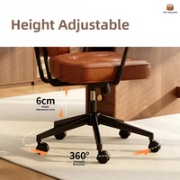 Silla de Oficina de Cuero Estándar para Uso Diario, Duradera, Capacidad de 110 kg, Giratoria, Logotipo Personalizado al por Mayor, Cumple con REACH, OEM, ODM