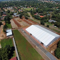 Tente de réception certifiée CE TENTCHO avec structure en aluminium pour mariages de luxe et entrepôts industriels, tente en PVC imperméable