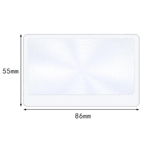 Lupa Fresnel Transparente 85x55mm, Tarjetero para Tarjetas <span class=keywords><strong>de</strong></span> Visita, Lupa <span class=keywords><strong>de</strong></span> Bolsillo 3X - Product Image 3