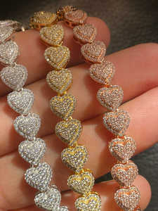 Nuevas Pulseras de Aleación con Dijes Personalizados, Cierre de Caja Unisex, Joyería de Boda Moderna, Venta al por Mayor, Estilo Hip Hop Lujoso, Moissanita de 10 CT - Product Image 4