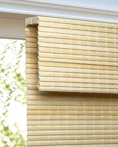 Akülü bambu Roman tonları, gizlilik pencere tedavi, bambu panjurlar pencereler