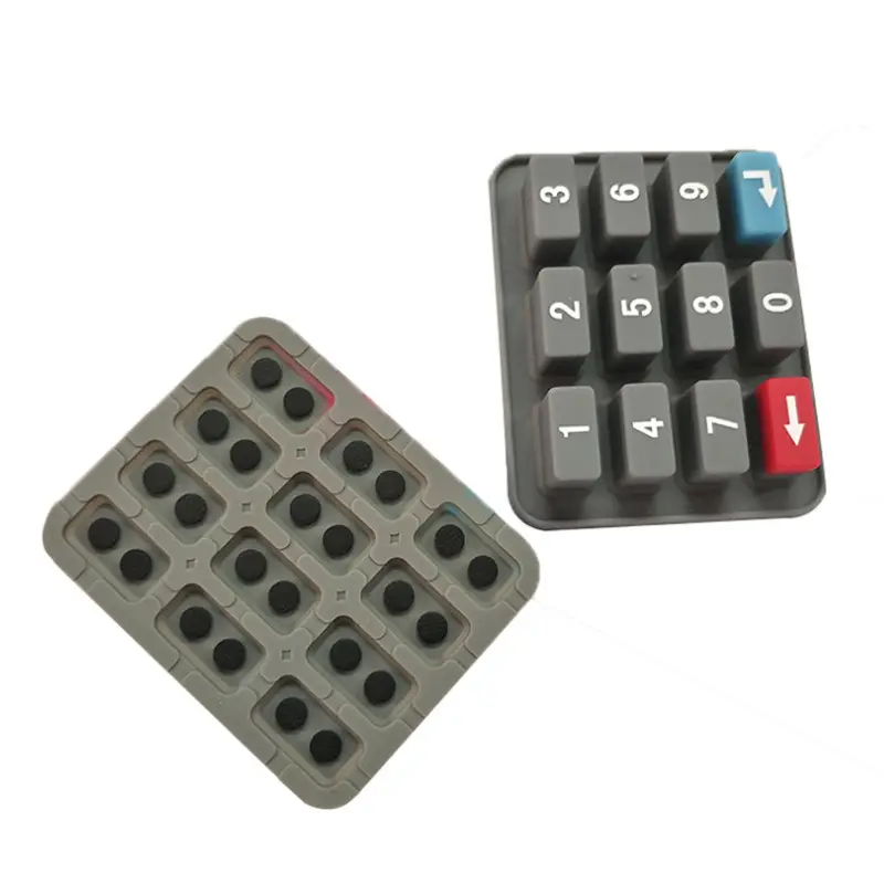 Factory OEM Silicone Rubber Keypad Silicon Membrane Remote Controller keyboard cover Dustproof protector Waterproof skin Soft