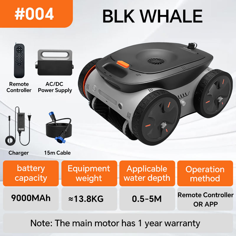 Noir 9000mah avec 15m de câble #004