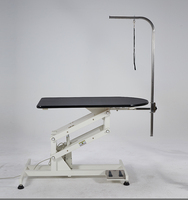 Table de toilettage électrique relevable en acier inoxydable avec plateau antidérapant, sûre, silencieuse, pratique, multifonctionnelle et rotative d'un seul côté