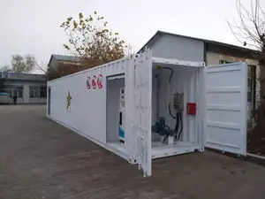 China Skid-mounted Gas Station Manufacture Containerized Service Mobile Fuel Petrol Filling Station