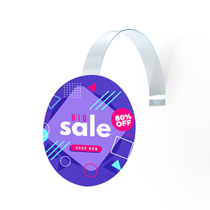 Wholesale Supermarket Advertising PVC Shelf Display Wobbler Shelf Talker - Product Image 2