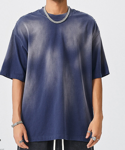 2025 da uomo estate acqua da fare vecchia t-shirt <span class=keywords><strong>a</strong></span> manica corta da uomo e da donna t-shirt pesante da uomo - Product Image 2