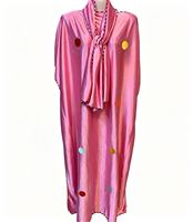 Vêtements pour femmes musulmanes en gros, robe traditionnelle africaine Kaftan Kanga, robe décontractée en satin de soie respirante pour femmes