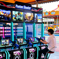 Yulong Sports C3 – Nouvelle machine de jeu d'arcade de tir à monnayeur en métal et laiton, simulateur de tir chinois/anglais pour 1 à 4 joueurs