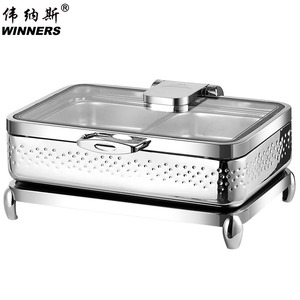 WINNERS Réchaud à buffet professionnel de luxe en acier inoxydable 304 avec support pour hôtels et entreprises - Product Image 4
