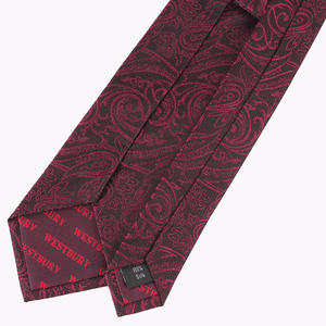 100% シルク手作りネクタイカスタムペイズリー柄織りファッションネクタイ男性用パーティー用 - Product Image 4